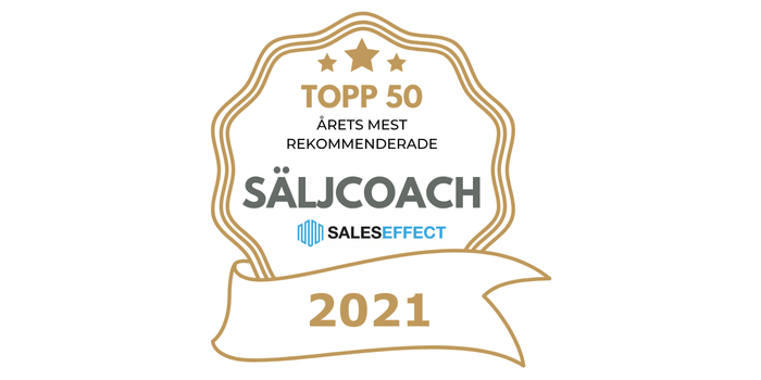 Topp 50 – årets mest rekommenderade säljcoach 2021